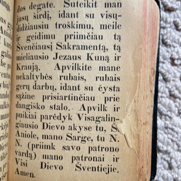 Antique 1926 Lithuanian Catholic Religious Prayer Book - Picture 6 of 8
